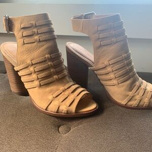 Suede Block Heel Sandals